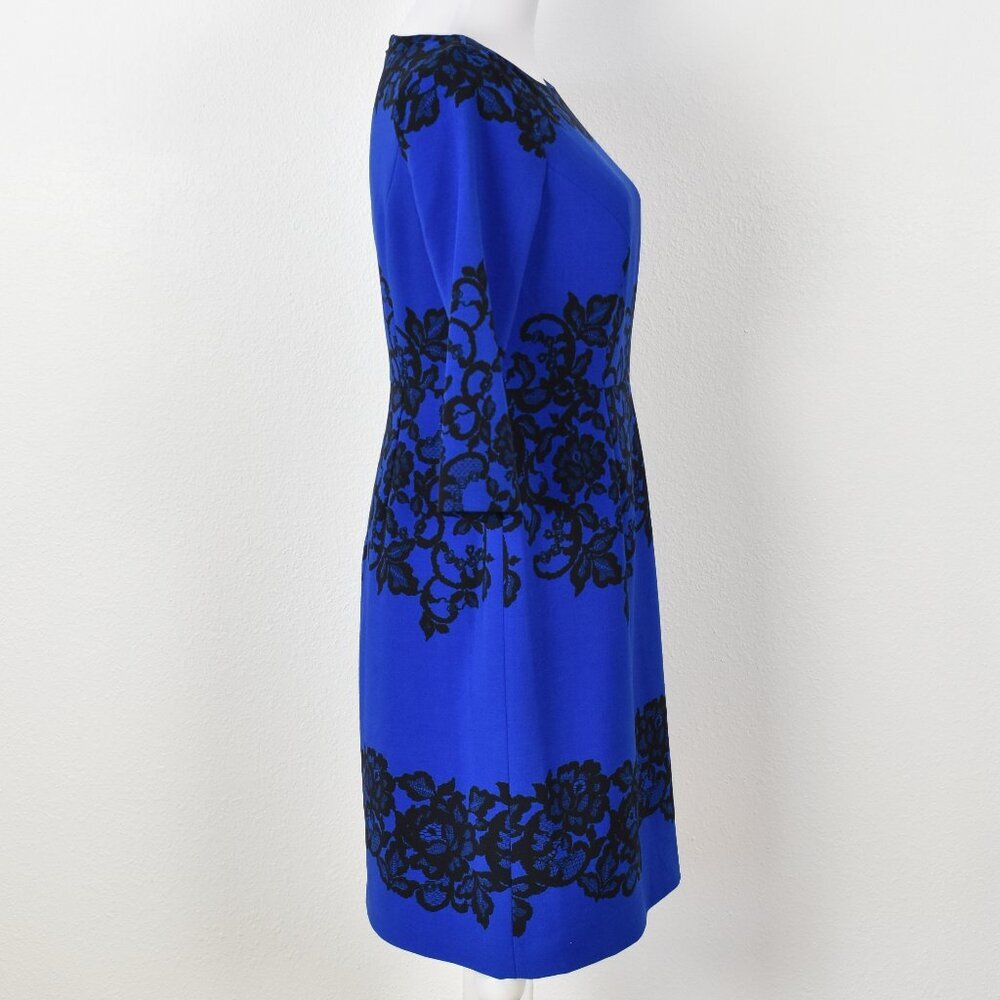 Adrianna Papell Scroll Lace Sheath Dress - 8P - Picture 5 of 8